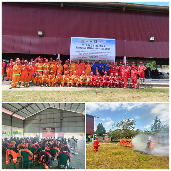 PT Agrowiratama Sosialisasikan Bahaya Kebakaran Hutan dan Lahan 1 SOSIALISASI— PT Agrowiratama Pasbar saat melakukan sosialisasi tentang bahaya kebakaran hutan dan lahan kepada masyarakat sekitar perusahaan, sebagai antisipasi pencegahan terjadinya kebakaran.