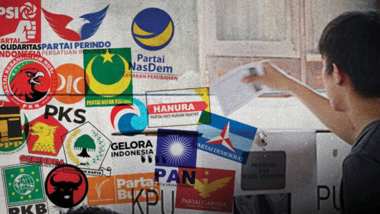 ILUSTRASI— Logo parpol peserta Pemilu 2024.