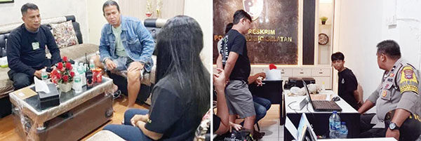 Suami Dibui, Istri Dihamili Selingkuhan lalu Diaborsi, Janinnya sempat Hidup lalu Dikubur, Terbongkar Gegara Keluarga Kesurupan 1 introgasi— Pelaku aborsi berinisial I (wanita) dan H (laki-laki) saat diintrogasi petugas kepolisian.