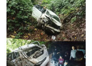 Hilang Kendali di Sitinjau Lauik, Mobil Jazz Terjun ke Jurang 300 Meter