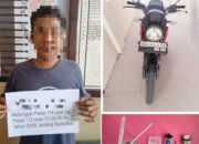 Dilaporkan Warga, Pengedar Diciduk di Rumah, Satu Paket Sabu dan Bong Disita