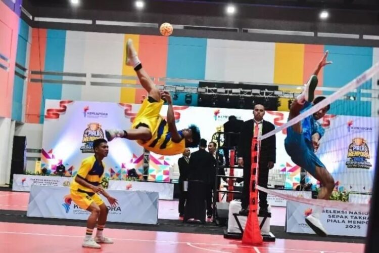 270 Atlet Ikuti Seleknas Sepak Takraw untuk SEA Games 2025 1 SELEKSI NASIONAL— Seleknas Sepak Takraw Piala Menpora 2025 diikuti 270 atlet.
