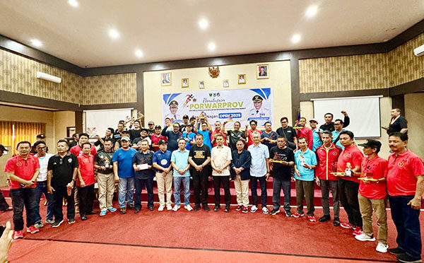 Porwaprov PWI Sumbar-Bank Nagari Open 2026 Ditutup, PWI Sumbar Juara Umum 1 PENUTUPAN— Porwaprov PWI Sumbar-Bank Nagari Open 2025 ditutup Wakil Wali Kota Payakumbuh Elzadaswarman, Minggu (22/6).