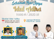 Dr. Muhammad Kosim jadi Khatib, Pemko Bukittinggi Gelar Salat Idul Adha di Lapangan Wirabraja