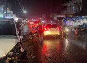 Truk Tangki BBM Seruduk 6 Kendaraan dan Warung Kebab, Dua Orang Luka-luka