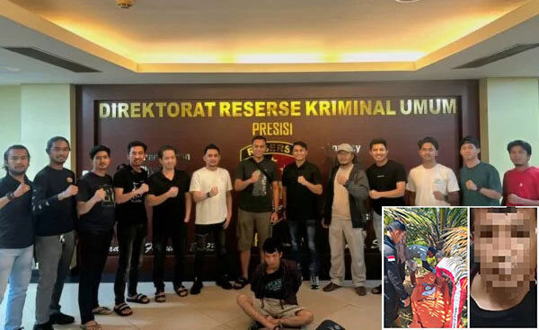 Bunuh 2 Wanita Buruh Sawit, Karolus Bago Ditangkap, Ada Hubungan Keluarga, Motifnya Utang Piutang, Kondisi Korban Mengalami Luka Parah di Wajah 1 PEMBUNUH— Tim Resmob Ditreskrimum
Polda Sumbar bersama Polres Solsel menangkap pelaku pembunuhan
2 wanita pekerja kebun sawit.