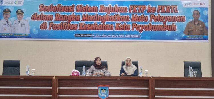 BPJS Kesehatan Dorong Pemahaman Sistem Rujukan, Mutu Layanan Kesehatan Jadi Prioritas 1 SOSIALISASI—BPJS Kesehatan Cabang Payakumbuh melakukan sosialisasi sistem rujukan berjenjang.