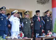 Jaga Sinergitas, Danlantamal II Hadiri HUT Bhayangkara di Istana Gubernur