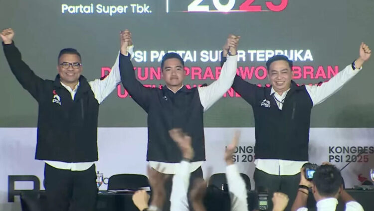 Kaesang Pangarep Terpilih lagi Menjadi Ketum, PSI Yakin Masuk Senayan pada 2029 1 TERPILIH— Kaesang Pangarep resmi terpilih sebagai Ketua Umum PSI periode 2025-2030.