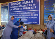HUT Jalasenastri ke-78, Lantamal II Gelar Donor Darah  