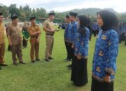 Lapangan M.Yamin Muaro Sijunjung Membiru, Ribuan CPNS Resmi Dilantik
