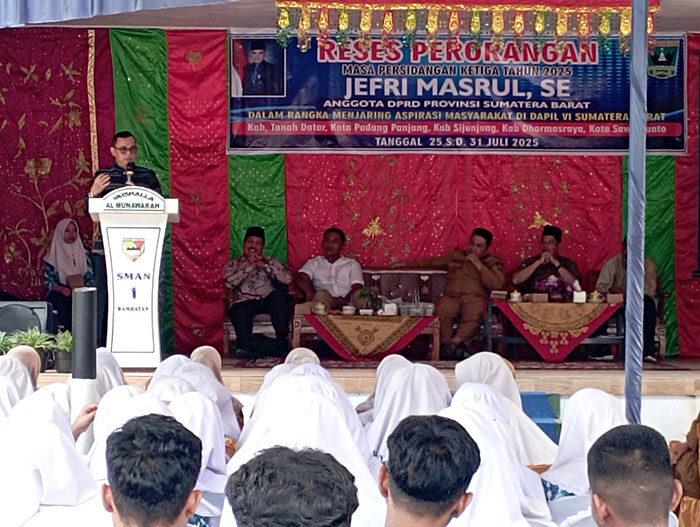 Reses Jefri Masrul: SMAN1 Rambatan Ingin Nikmati MBG 1 ANJANGSANA—Jefri Masrul jaring aspirasi di SMAN 1 Rambatan, Kecamatan Rambatan, Tanahdatar.