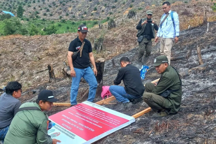 Karhutla Terjadi di Ratusan Hektare Lahan Konsesi Hutan, Kementerian Kehutanan Segel Dua Perusahaan 1 SEGEL—Kementerian Kehutanan menyegel dua perusahaan di kawasan Kalimantan Barat akibat kebakaran lahan.