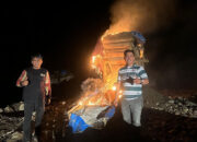 2 Lokasi Tambang Ilegal di Kecamatan Sangir Batanghari Ditindak, Peralatan dan Pondok Pekerja Dibakar