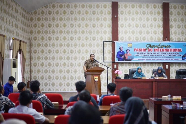 Wako Pariaman Tindak Lanjuti Kerja Sama dengan Unas Pasim 1 SOSIALISASI—Wali Kota Pariaman Yota Balad saat acara sosialisasi bahas kerjasama dengan Unas PASIM.