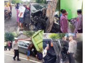 Daihatsu Sigra Tabrak Pohon Mahoni, Sopir dan Penumpang Tewas di Tempat
