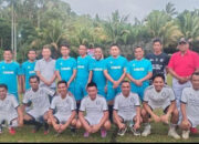 Laga Fun Game Pembukaan Turnamen Mini Soccer, Wabup Pessel Risnaldi Ibrahim Cetak Gol