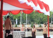 Ribuan Peserta Ikuti Apel Besar HUT ke-64 Gerakan Pramuka Kwartir Cabang 0317 Pasbar