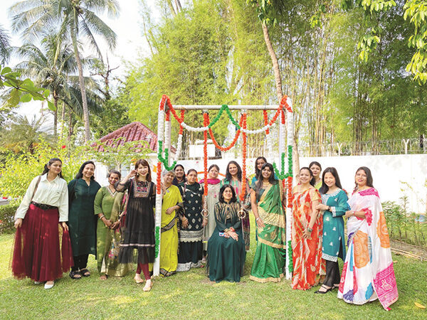 MERIAH—Kemeriahan Festival Teej yang diselenggarakan di kompleks Konsulat Jenderal India di Medan.