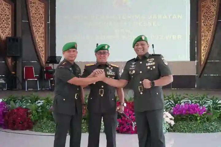 Kodim 0311/Pessel Gelar Sertijab Dandim di Makorem 032/Wbr 1 Kodim 0311