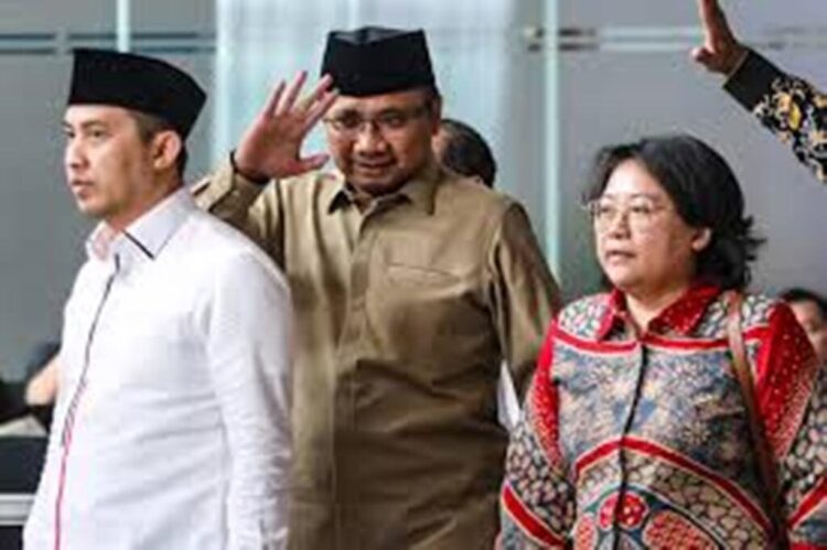 Geledah Rumah Eks Menag Yaqut Cholil Qoumas, KPK Amankan Bukti Dokumen Pengurusan Kuota Haji 1 DIPERIKSA— Mantan Menteri Agama, Yaqut Cholil Qoumas usai menjalani pemeriksaan di Gedung Merah Putih KPK.