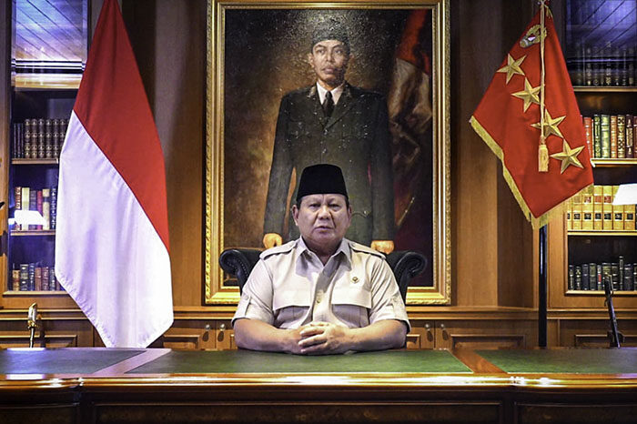 BERIKAN PERNYATAAN— Presiden Prabowo Subianto menyampaikan keterangannya terkait insiden yang terjadi pada demontrasi di Jakarta.