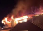 Pasar Silungkang Membara, 10 Unit Petak Bangunan Hangus Terbakar