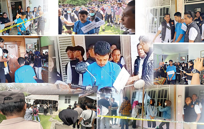 Rekonstruksi Kasus Mutilasi dan Pembunuhan 3 Gadis, Keluarga Korban Minta Tersangka Wanda Dihukum Mati, Dikawal Ketat Polisi, 162 Adegan Diperagakan 1 REKONSTRUKSI— Tersangka Satria Juwanda (25) yang terlibat kasus mutilasi dan pembunuhan tiga gadis mengikuti
rekonstruksi yang digelar di Kecamatan Batang Anai, Kabupaten Padangpariaman.