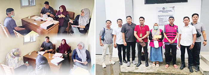 Jadi Tersangka Korupsi Dana Desa, Mantan Pj Wali Nagari dan Kaur Keuangan Diserahkan ke Jaksa 1 PEMERIKSAAN— Mantan Pj Wali Nagari dan Kepala Urusan (Kaur) Keuangan Nagari Kampung Batu Dalam, yang jadi tersangka korupsi dana desa menjalani pemeriksaan di kejari Solok usai diserahkan oleh penyidik Satreskrim Polres Solok. Sementara, Kejaksaan Negeri Solok menitipkan 2 tersangka korupsi dana desa IH dan RPY di Rutan kelas II Padang, Rabu (3/9), untuk 20 hari ke depan.