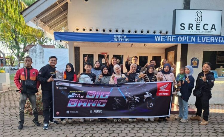 RUANG EKSPRESI KREATIF— PT Hayati Pratama Mandiri (HPM), Main Dealer Sepeda Motor Honda Sumbar, kembali memberikan ruang ekspresi kreatif bagi generasi muda melalui acara BeAT and Battle Big Bang yang digelar di Sreca Café, Minggu (31/8).