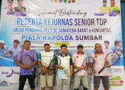 PELTI Sumbar Gelar Turnamen antar Pengurus, Pemanasan Jelang Kejurnas Tenis Senior TDP Piala Kapolda