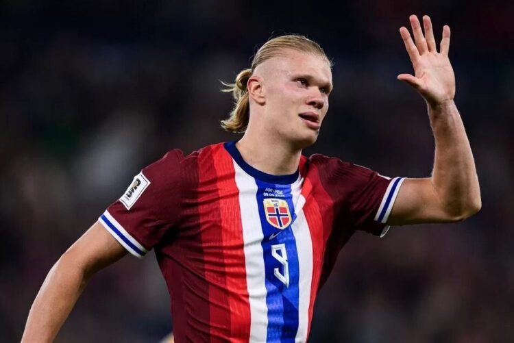 Cetak 5 Gol, Erling Haaland Lebih Dekat Bawa Norwegia Lolos ke Piala Dunia Untuk Pertama Kali Sejak 1998 1 LIMA GOL— Erling Haaland cetak lima gol untuk timnas Norwegia.