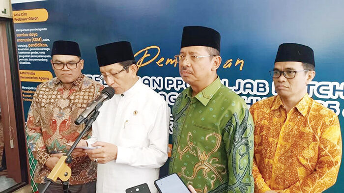 Jadi Profesi Mulia dan Pertama Masuk Surga, Menag Ingatkan Guru tidak Boleh Terlibat Zina 1 PEMBUKAAN PPG— Menag Nasaruddin Umar menghadiri pembukaan PPG Dalam Jabatan batch 3 periode 2025 di UIN Syarif Hidayatullah Jakarta (3/9).