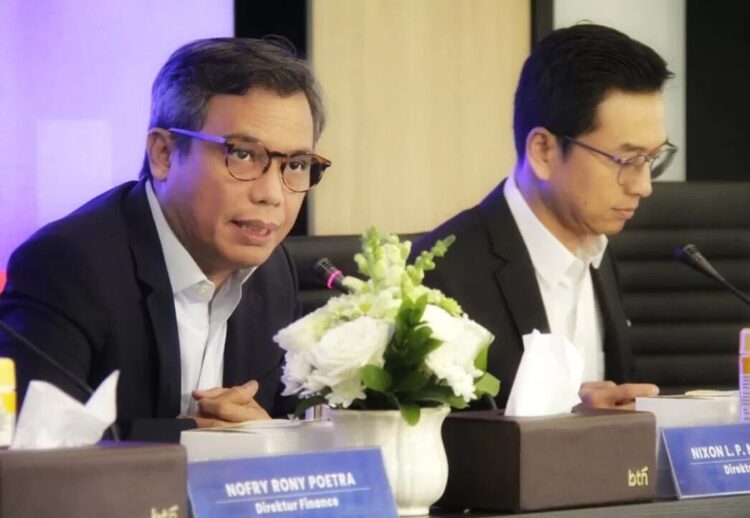 Diguyur Likuiditas Rp 25 Triliun Dana Pemerintah, BTN Yakin Bisa Habiskan sampai Akhir Tahun 1 PAPARAN—irektur Utama BTN Nixon LP Napitupulu (kiri) dalam paparan kinerja PT Bank Tabungan Negara (BTN) di Jakarta.