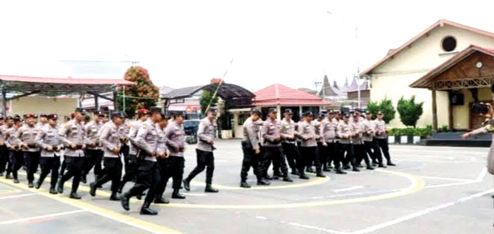 Polresta Bukittinggi gelar latihan Dalmas tingkatkan kesiapsiagaan