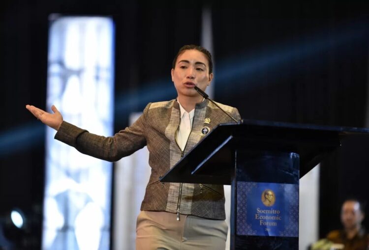 MUNDUR—Rahayu Saraswati Djojohadikusumo yang menyatakan mundur sebagai anggota 
DPR RI.