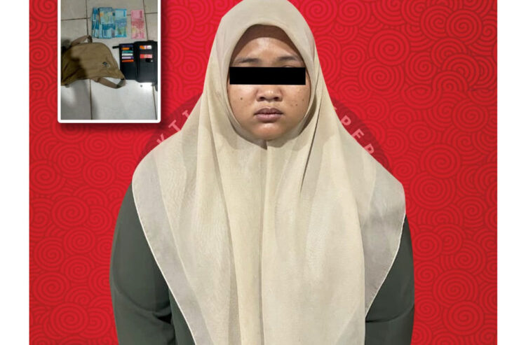 MENCURI— Pelaku KMA (22) yang mencuri tas berisi uang dan surat berharga di toko pakaian bekas ditangkap Tim Satreskrim Polres Payakumbuh.