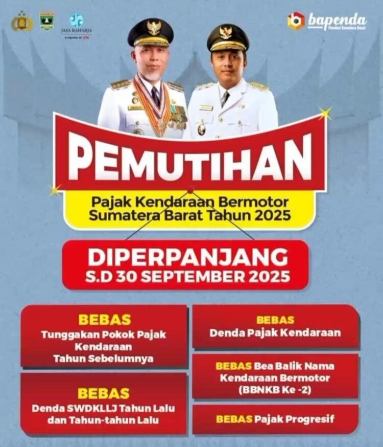 Kabar Gembira, Pemutihan Pajak Kendaraan Bermotor Diperpanjang hingga 30 September 2025 1 Untiefefetled