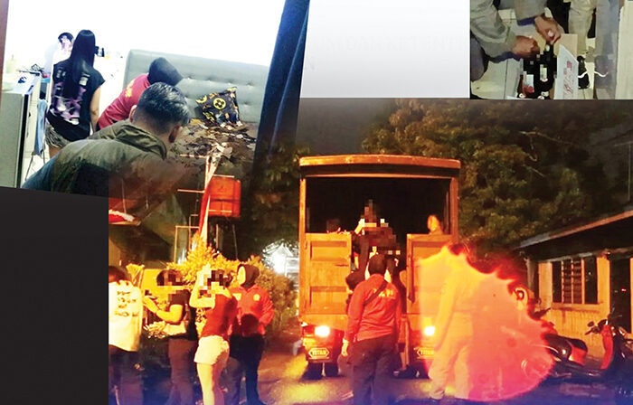 TERJARING RAZIA— Petugas Satpol PP mengamankan sebanyak 26 remaja laki-laki dan perempuan saat dilakukan razia di sejumlah kos-kosan, penginapan, dan kafe karaoke pada Kamis (11/9) dini hari.