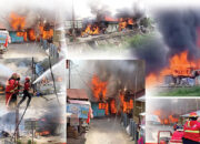 Bakar Sampah Berujung Petaka, 19 Rumah Ludes Dilalap si Jago Merah, 140 Jiwa Mengungsi, Kerugian 2 Miliar