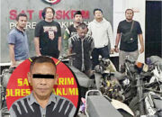 Spesialis Curanmor Diciduk di Kedai Tuak, Belasan Motor Bodong Disita