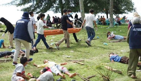 Pemko Padang Serius Sikapi Ancaman Megathrust, 200.000 Warga Diuji dalam Simulasi Gempa dan Tsunami 1 Simulasi tanggap darurat bencana di Pasie Jambak, Pasien Nan Tigo, Koto Tangah, Kota Padang.