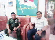 Bahas Persiapan Musorkab dan Sinergi Pengembangan Olahraga, Plt Ketua KONI Pessel Silaturahmi dengan Dandim 0311/Pessel
