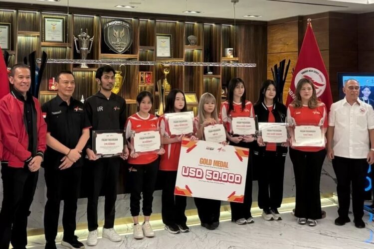 TOREHKAN PRESTASI— Timnas Esports Indonesia terus menorehkan gelar juara dalam persiapan menuju SEA Games 2025.