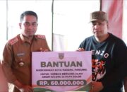 Pemko Padang Panjang Bantu Korban Angin Puting Beliung