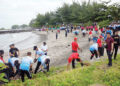 Ribuan Polisi dan Pelajar Bersihkan Pantai Purus, Didukung PT Semen Padang, Polda Sumbar Pecahkan Rekor MURI