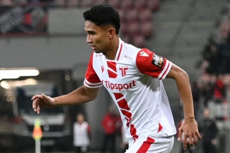 PEMAIN TIMNAS— Pemain Timnas Indonesia, Marselino Ferdinan ketika bermain di AS Trencin.