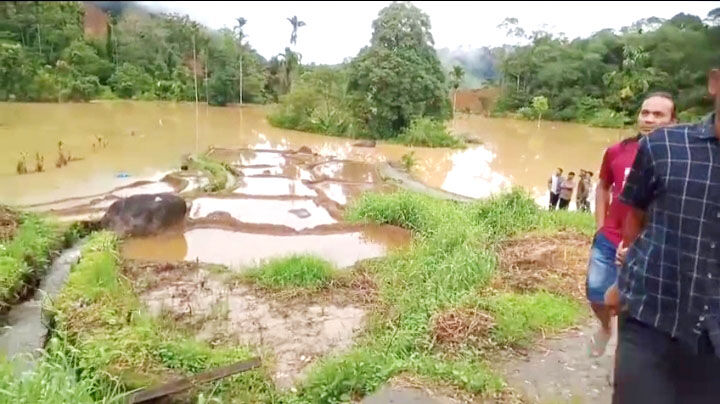 Longsor Terjang 2 Rumah di Pasbar, Satu Selamat, Tujuh Orang masih Dicari 1 LONGSOR— Enam orang hilang tertimbun longsor di Jorong Harapan Tingam, Nagari Sinuruik Kecamatan Talamau, Pasbar.