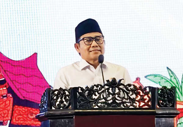 Menteri Koordinator Bidang Pemberdayaan Masyarakat (Menko PM), Muhaimin Iskandar alias Cak Imin.