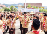 Tuan Rumah Raimuna Daerah VII Sumbar, Wali Kota Fadly Amran Terima Lencana Dharmabakti